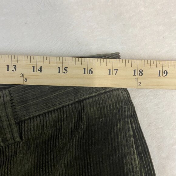 Dockers Premium Khakis Corduroy Flat Front Pants Olive Green/Brown Size 35 x 31 - Picture 7 of 9